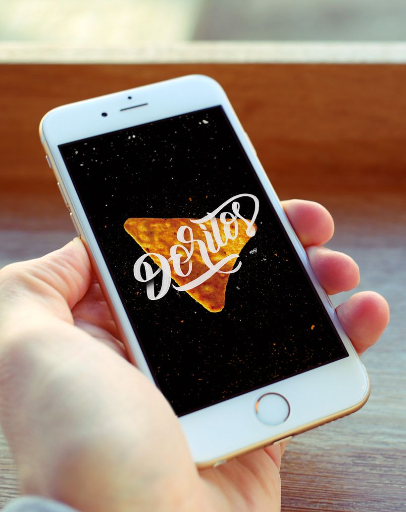 Fondo para celulares con lettering - Graphic design