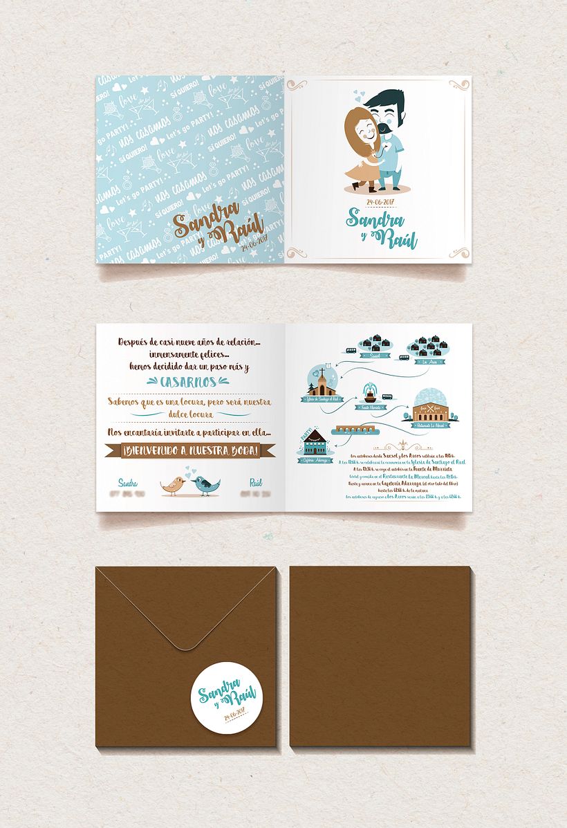 INVITACIÓN DE BODA - Sandra y Raúl - Love is in the air! 0