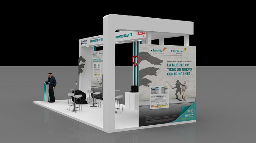 Stand para laboratorio farmacéutico Boehringer 2