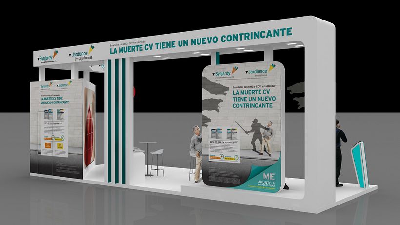 Stand para laboratorio farmacéutico Boehringer 3