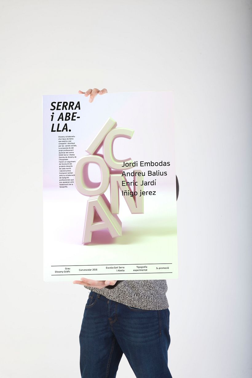 Campaña  ICONA typeface 1