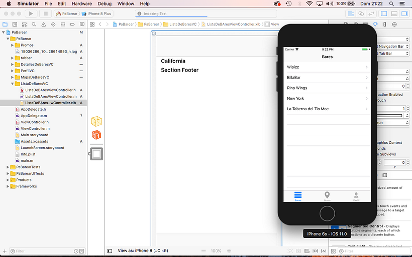 Mi Proyecto del curso: Programación de apps para iPhone 1