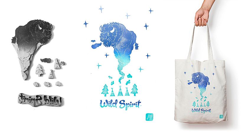 Textile printing on tote bags 7