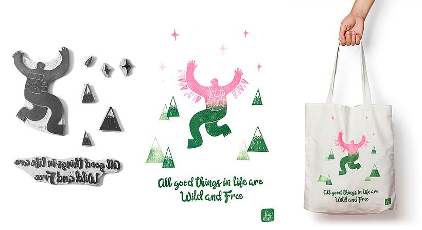 Textile printing on tote bags 9