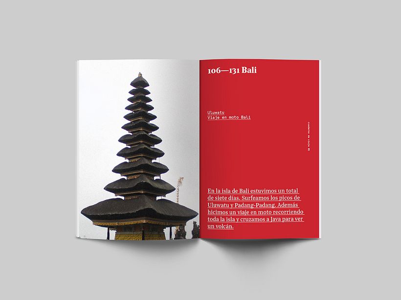 Cuaderno de viaje 01. Indonesia - Diseño