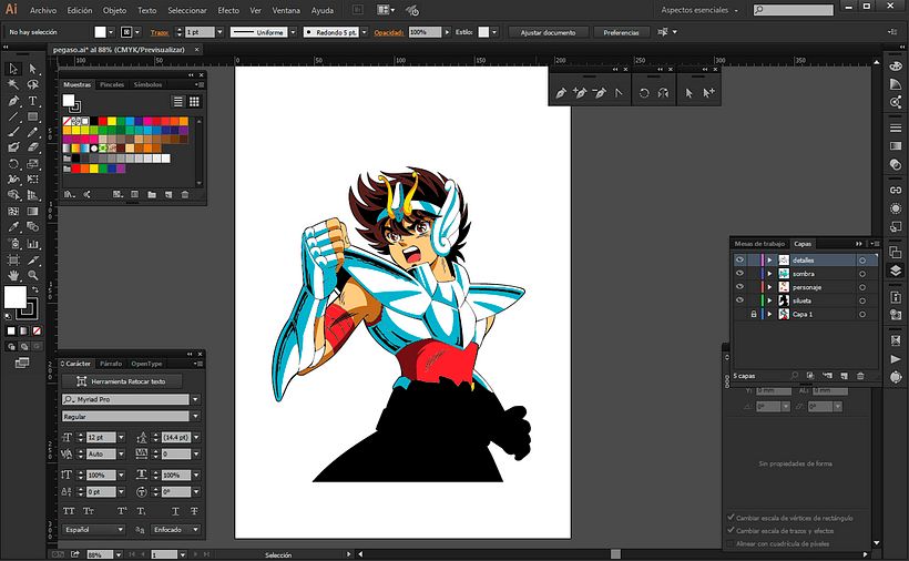 FAN ART SEIYA DE PEGASO 2