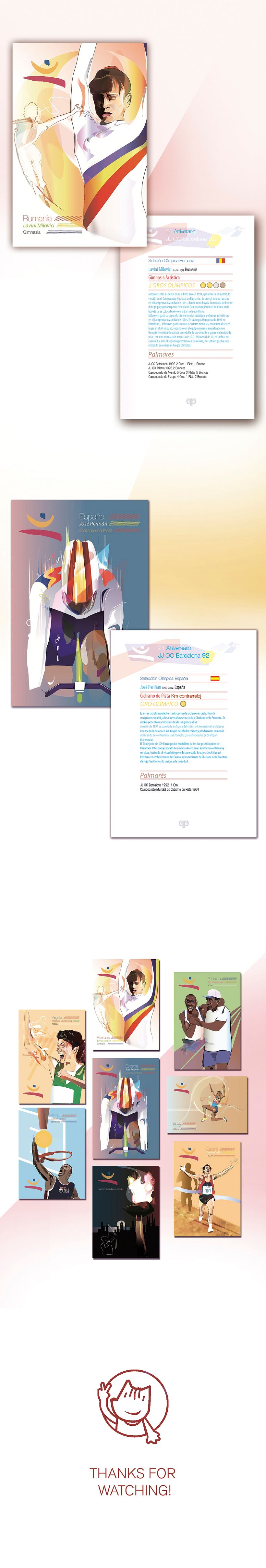 Postales Ilustradas - 20 aniversario de los JJOO Barcelona 92 2