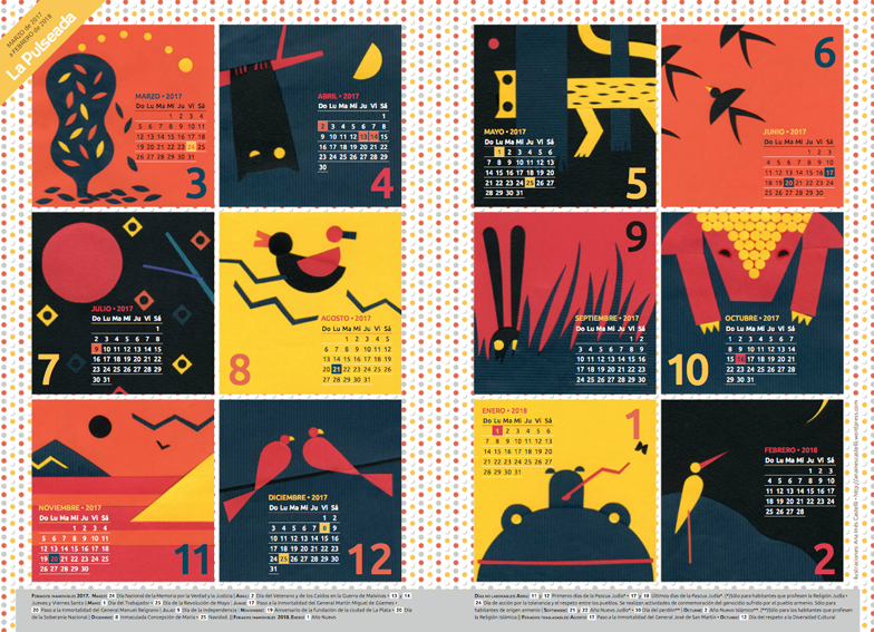 Calendarios Revista La Pulseada 2013 • 2017 0