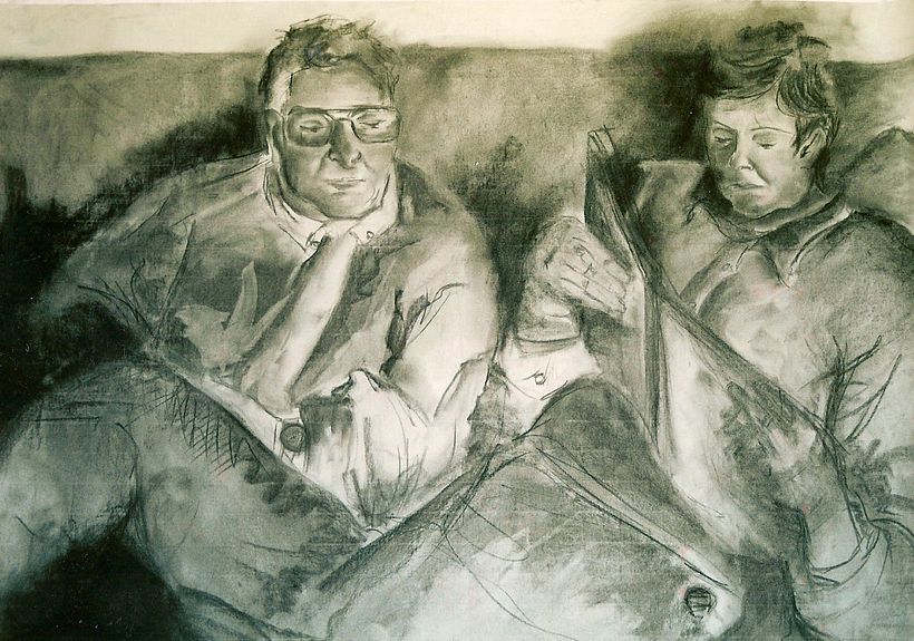 Dibujos a carboncillo y pastel 5