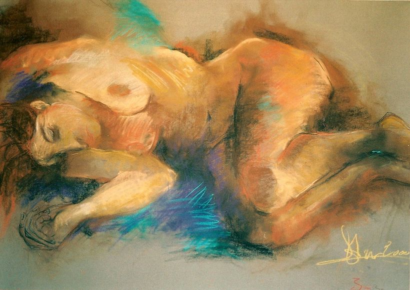 Dibujos a carboncillo y pastel 6