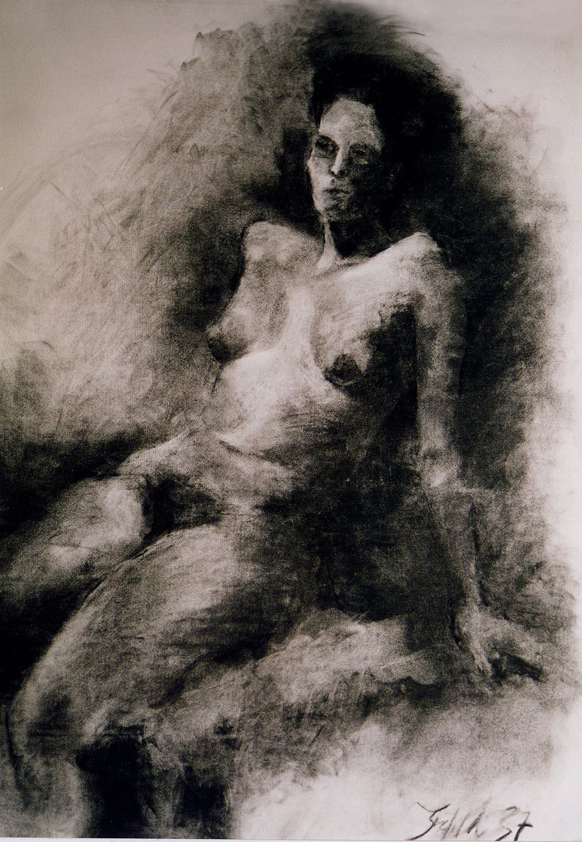 Dibujos a carboncillo y pastel 8