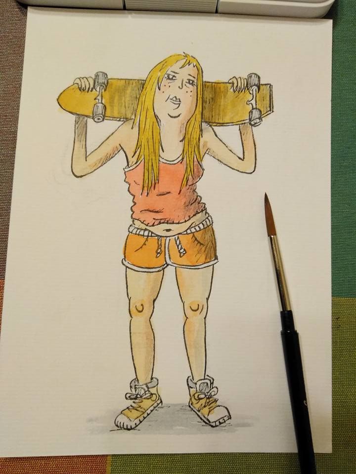  POSTALES - SKATEBOARD GIRLS 2