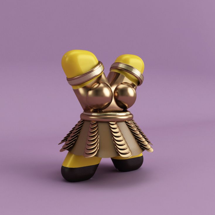 Mi Proyecto del curso: Diseño de personajes en Cinema 4D: del boceto a la impresión 3D 15