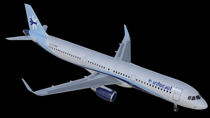 Interjet - Low poly airplanes 7