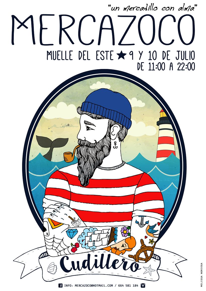 lIlustración para Mercazoco Cudillero (Julio 2016) 0