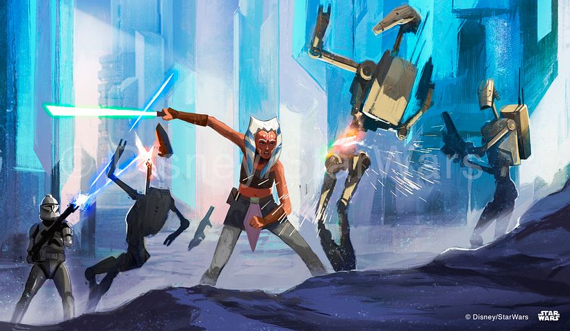 StarWars: on the front lines - Traditional illustration