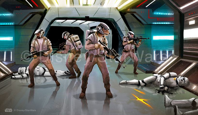 StarWars: on the front lines - Traditional illustration