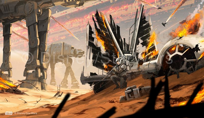 StarWars: on the front lines - Traditional illustration