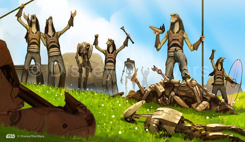 StarWars: on the front lines - Traditional illustration