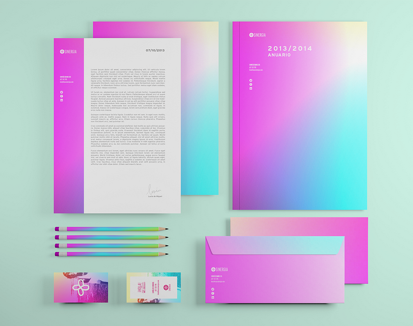 + SINERGIA · Brand Identity Design 2