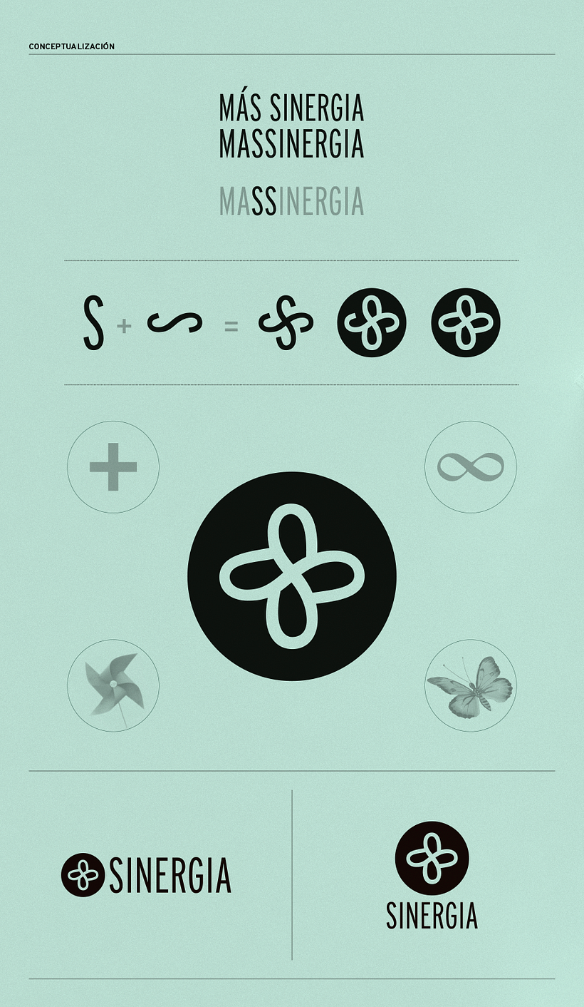 + SINERGIA · Brand Identity Design 3