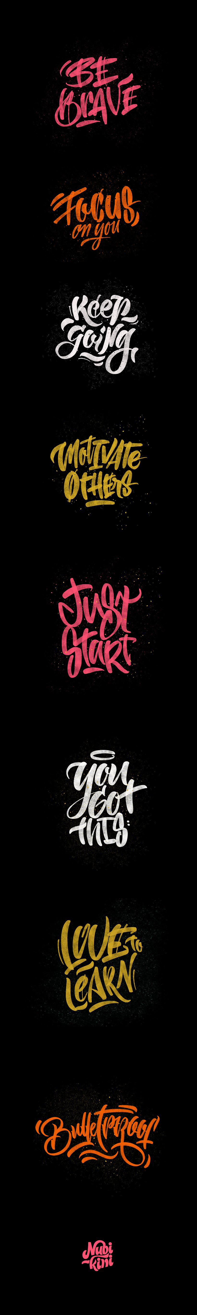 Lettering Serie - Motivation 0