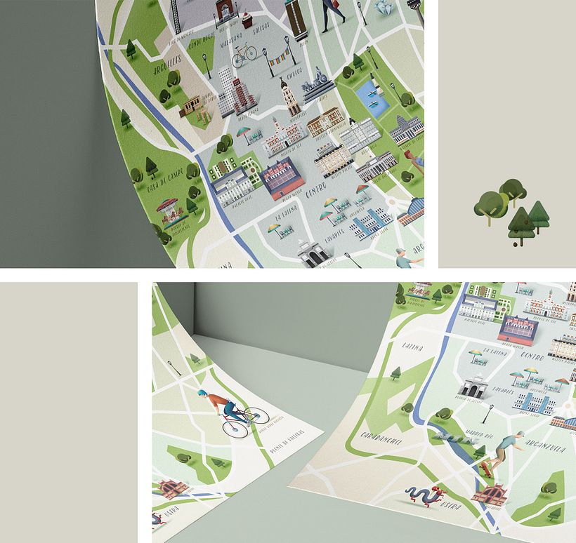 Mapa de Madrid, revista Traveler 9