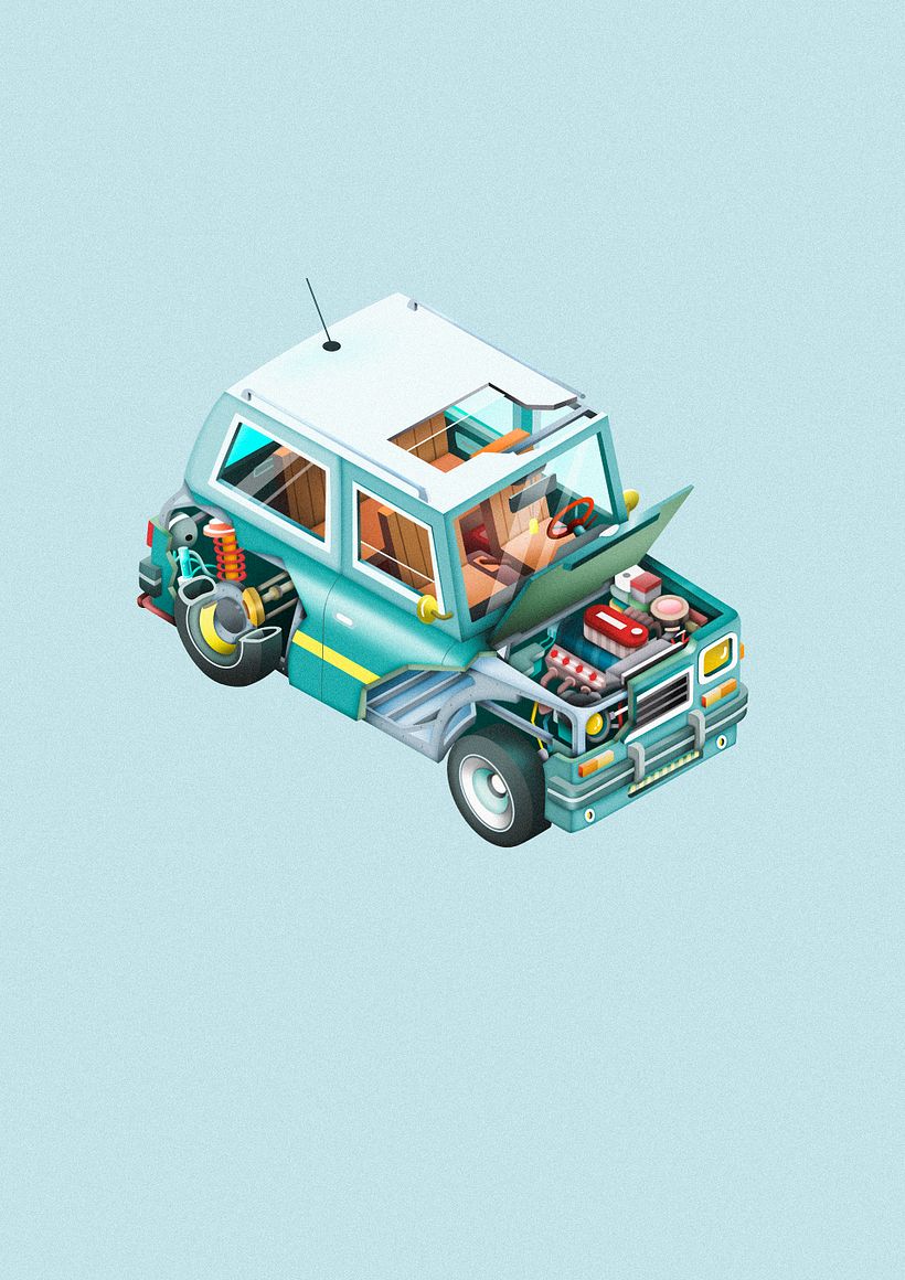 Ilustraciones para campaña de seguros de Bankia.  2