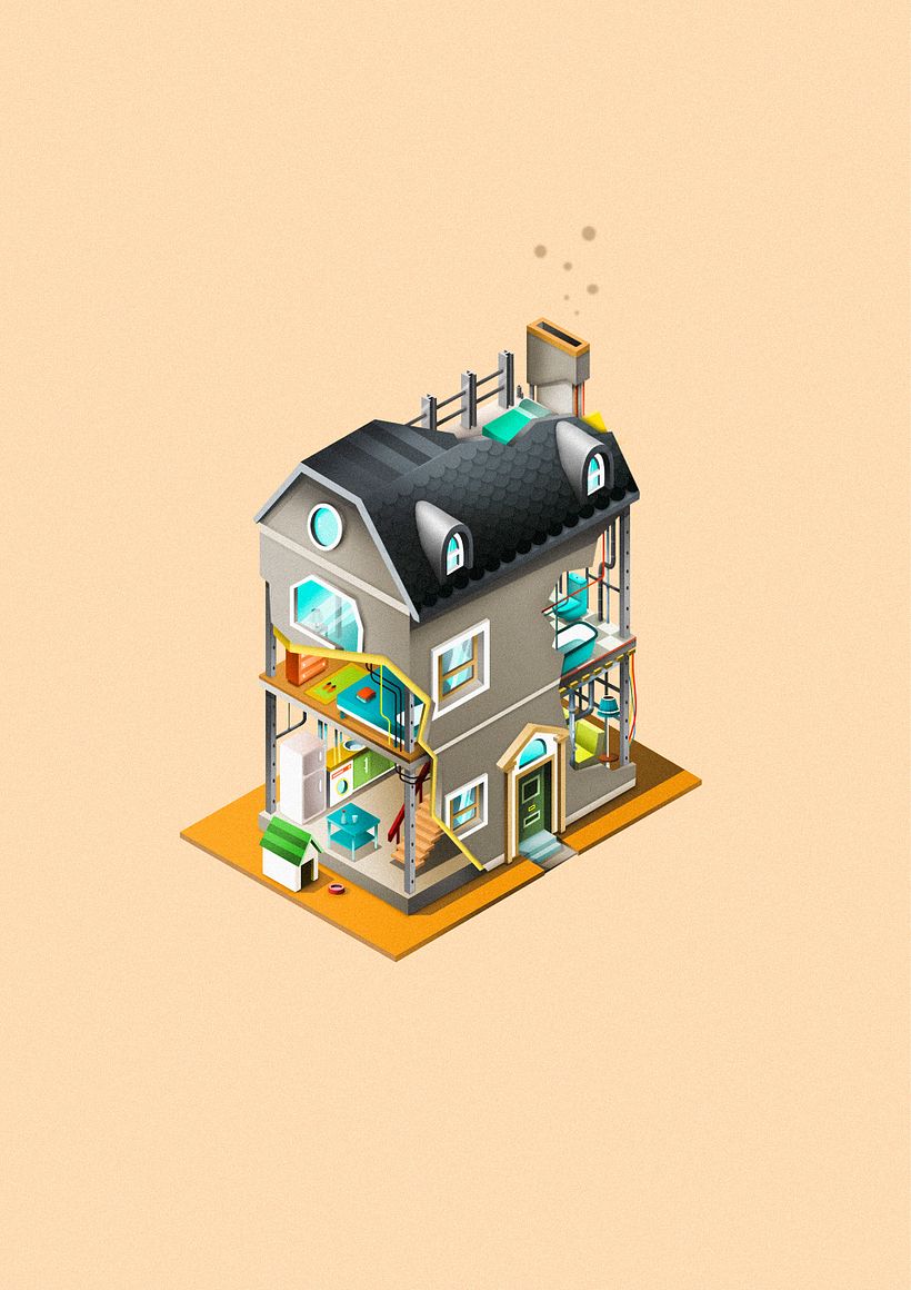 Ilustraciones para campaña de seguros de Bankia.  11