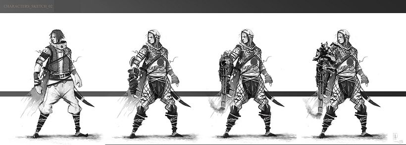 creación de personajes: boceto y acabado -1