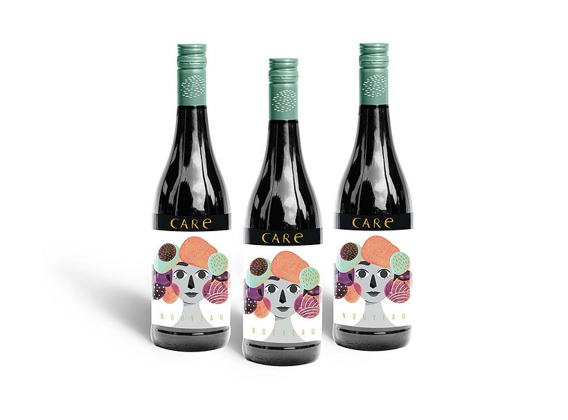 Care Nouveau - Rótulo de Vinho 3
