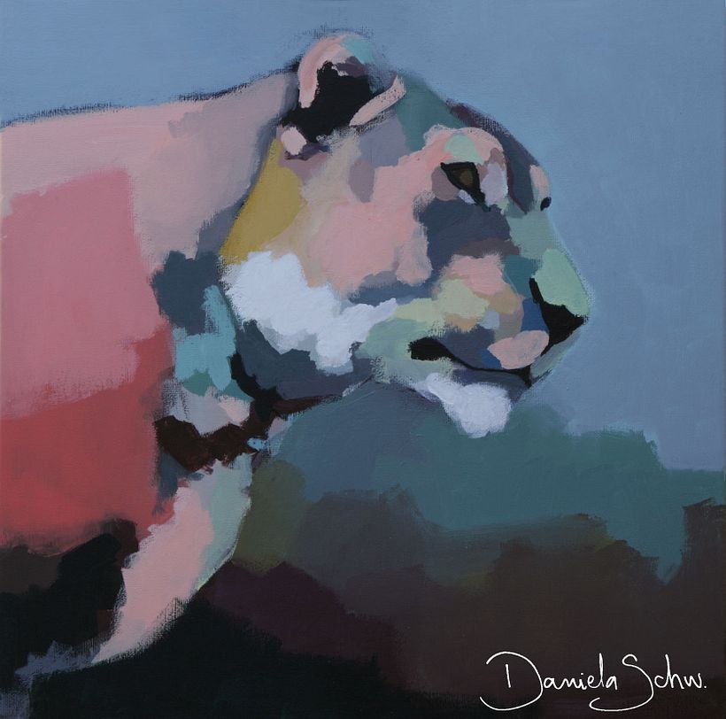 Pinturas en acrílico de animales 3