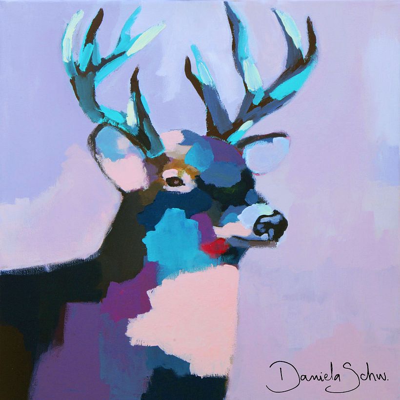 Pinturas en acrílico de animales 7