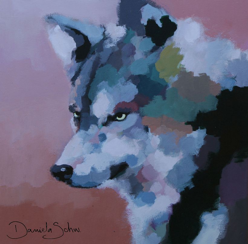 Pinturas en acrílico de animales 10