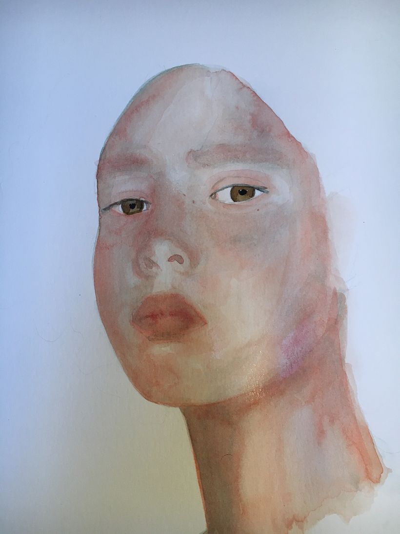 Mi Proyecto del curso: Retrato ilustrado en acuarela 2