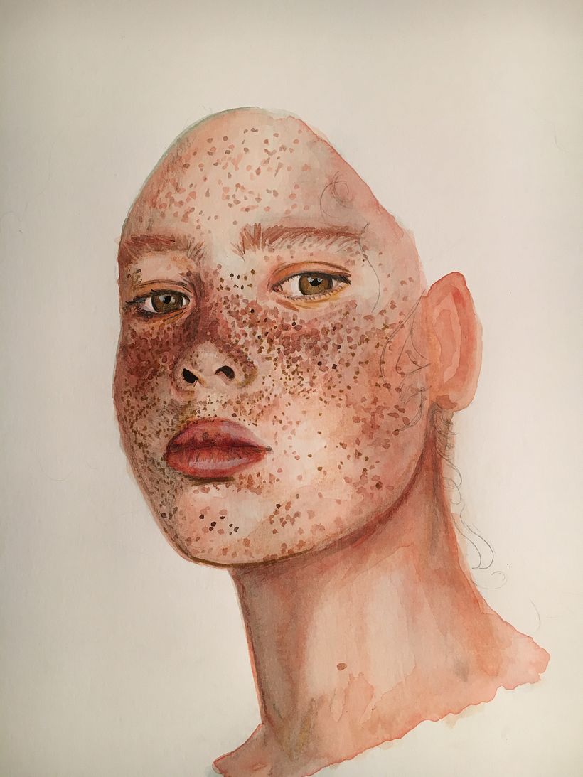 Mi Proyecto del curso: Retrato ilustrado en acuarela 5
