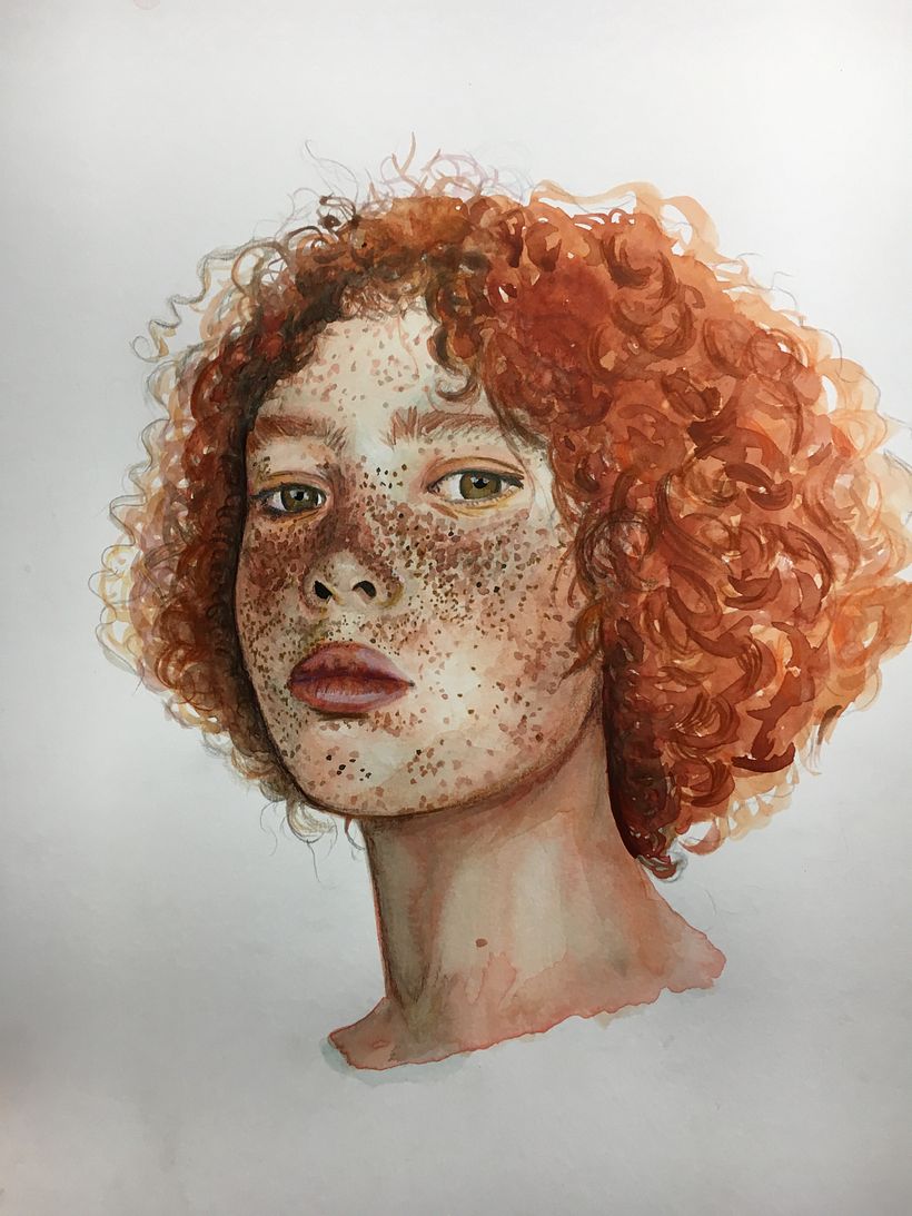 Mi Proyecto del curso: Retrato ilustrado en acuarela 6