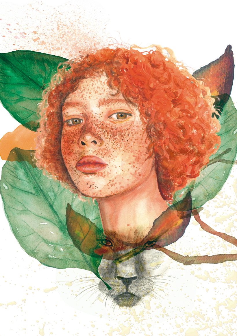 Mi Proyecto del curso: Retrato ilustrado en acuarela 10