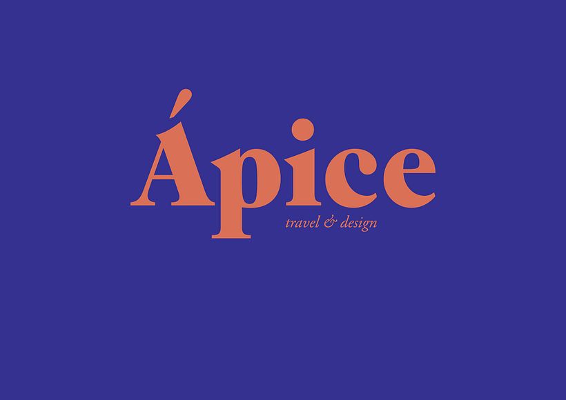 Ápice — logotipo tipográfico naranja - Diseño editorial