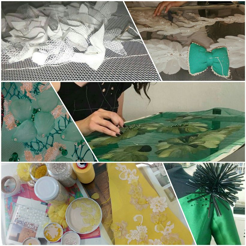 Bordados hechos a mano para novias, madrinas e invitadas a medida.  - Handwerk