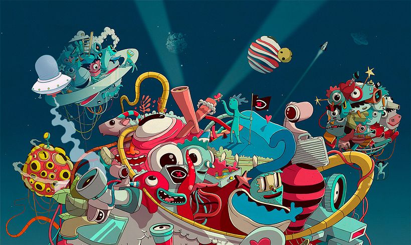 Las ilustraciones de Óscar Lloréns para Gran Hermano 1