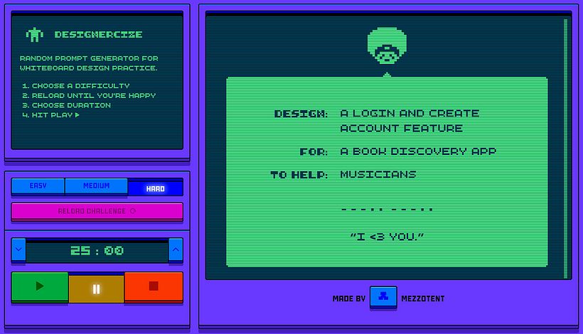 Designercize: un generador de briefs en 8-bits 6