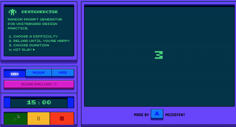 Designercize: un generador de briefs en 8-bits 3