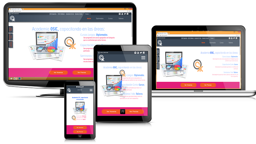 Web Academia OSIC, Responsive 1