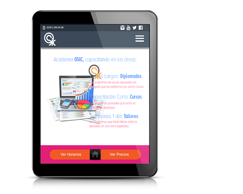 Web Academia OSIC, Responsive 4