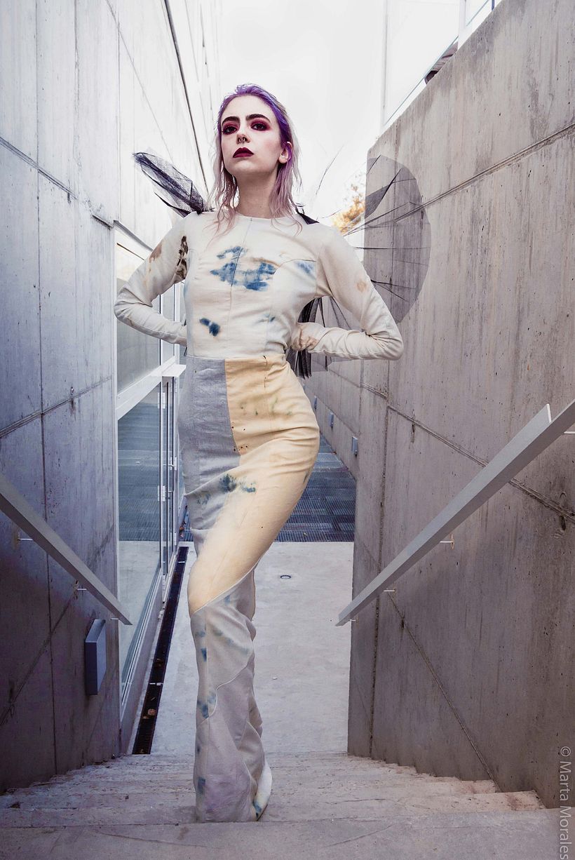 Editorial de moda sobre la estatua madrileña del Ángel Caído. 8