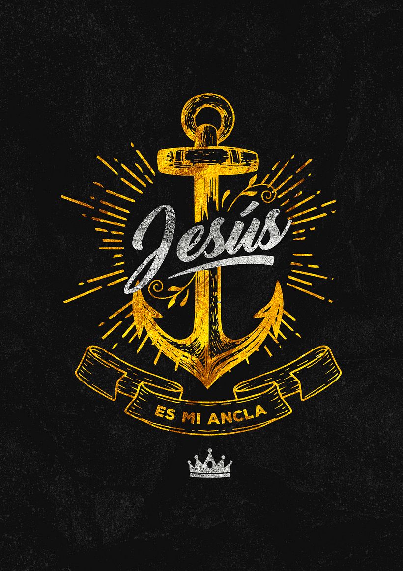 Poster y  Estampado - Jesus es mi ancla 0