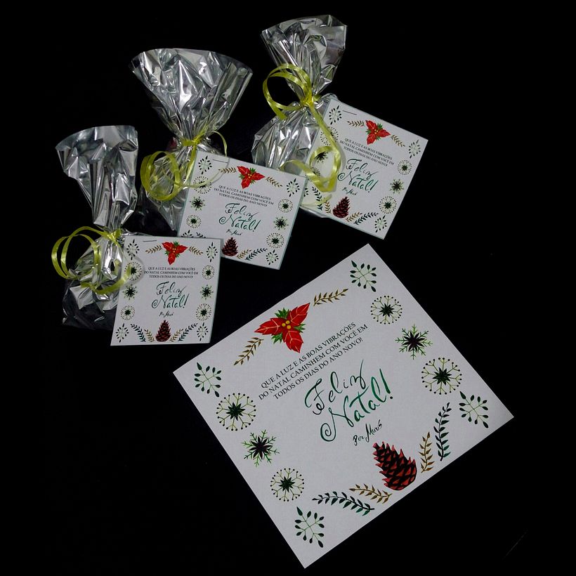 Tarjeta de Navidad para regalos! Gracias por el curso, me encantó! -1