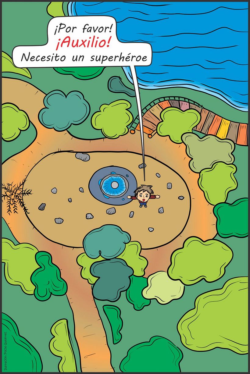Ilustraciones para "Un Superhéroe para Camilo" - Autor: Alfredo Alonso Hincapié Daza 4