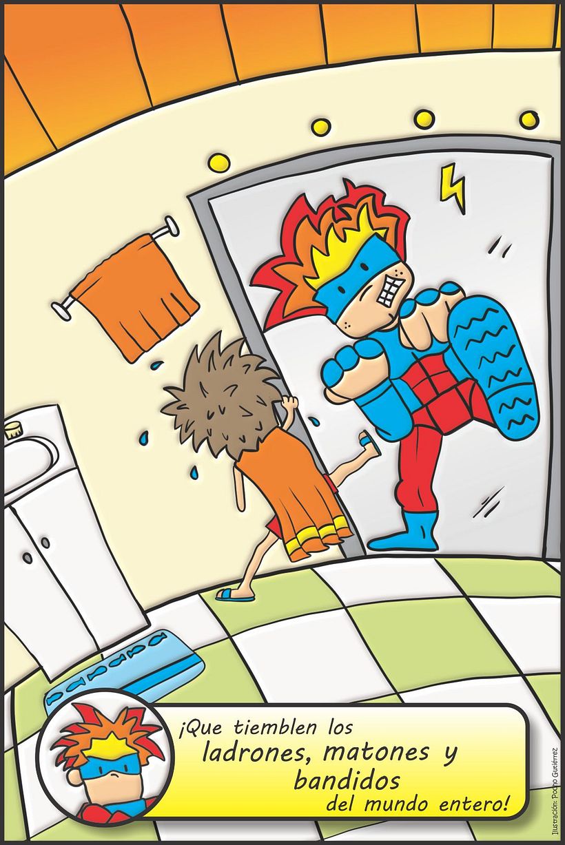 Ilustraciones para "Un Superhéroe para Camilo" - Autor: Alfredo Alonso Hincapié Daza 1